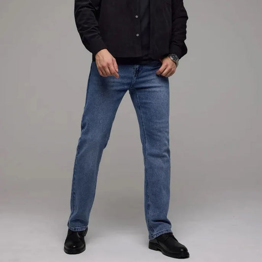 Jean pour homme en délavage bleu moyen