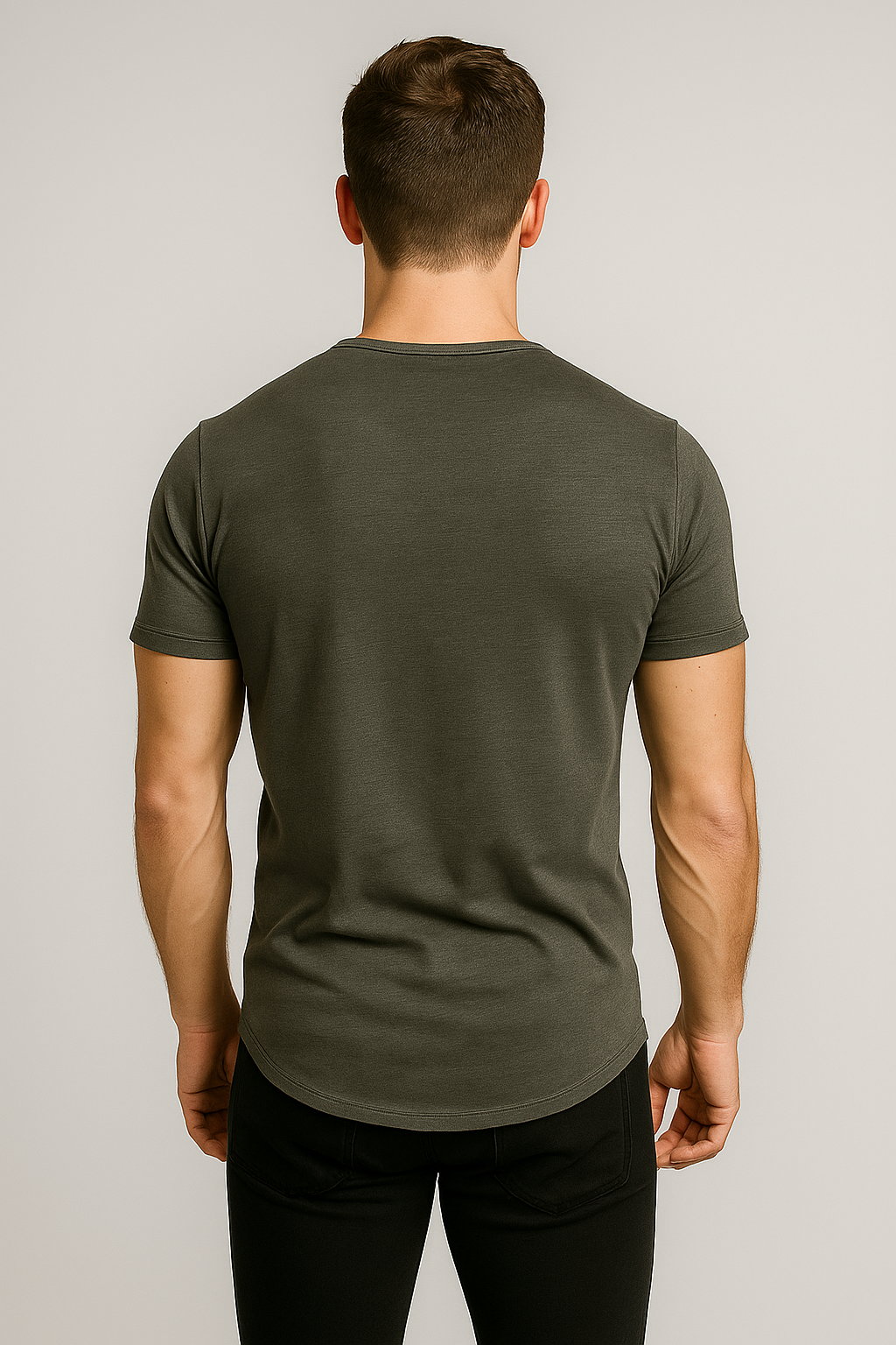 T-shirt à manches courtes et boutons pour hommes