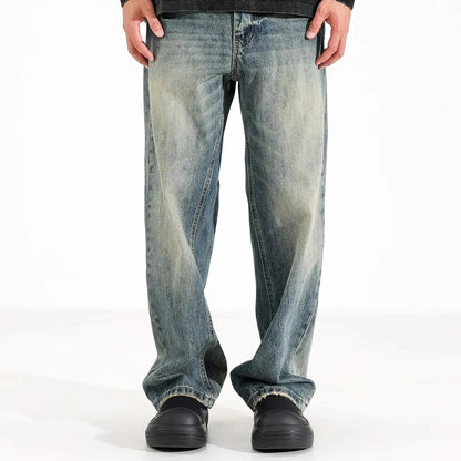 Jean pour homme en délavage bleu moyen