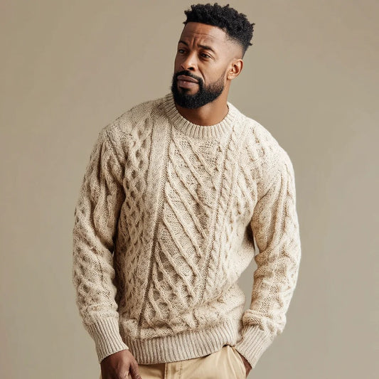 Pull pour homme dans une teinte beige claire