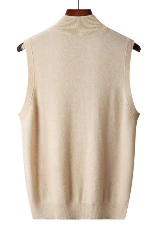 Gilet sans manches pour homme dans une teinte beige claire