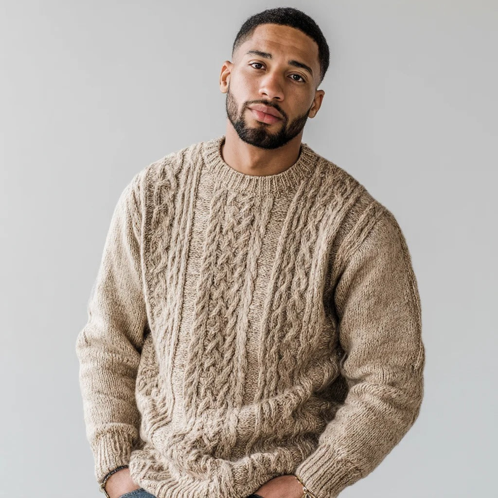 Pull pour homme dans une teinte beige claire