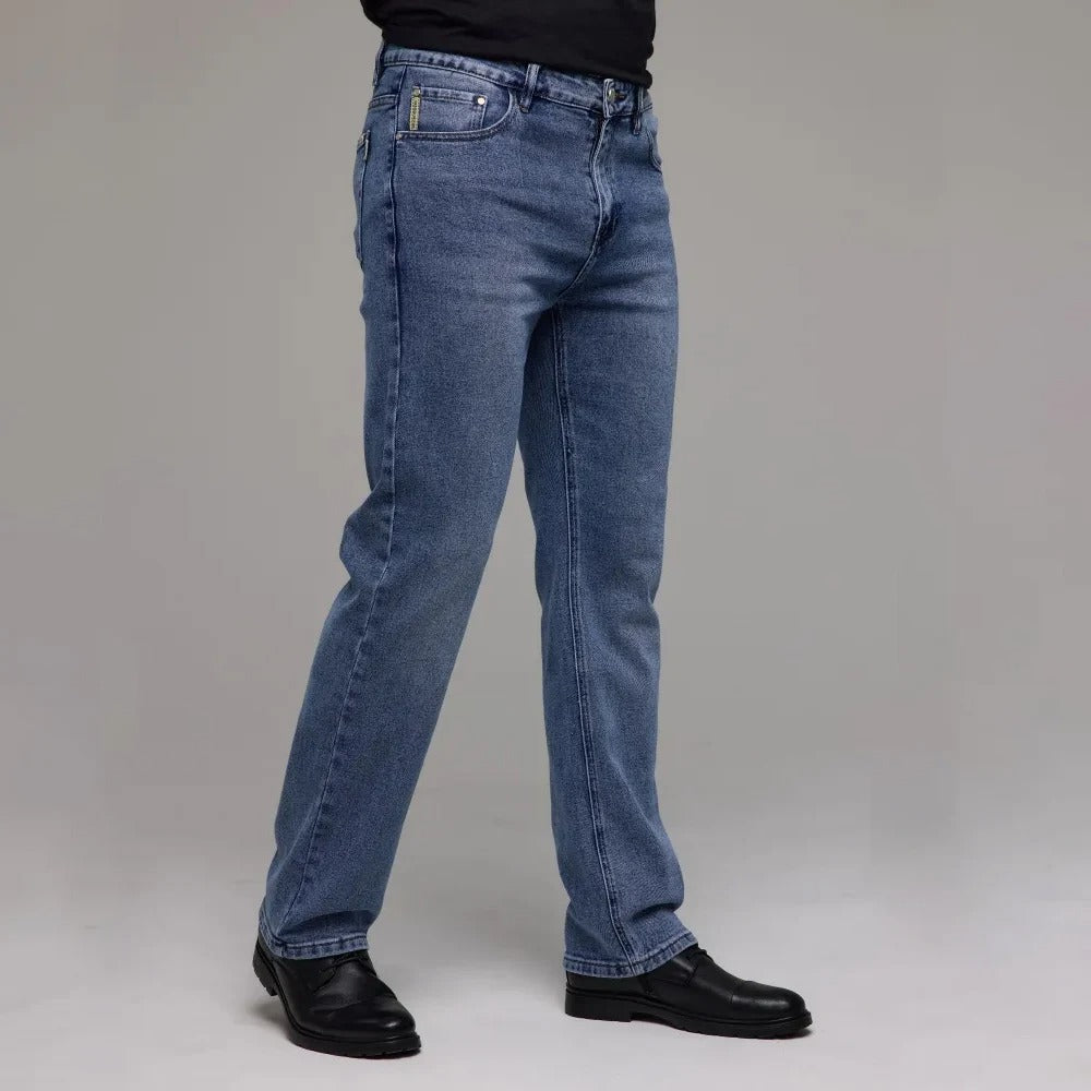 Jean pour homme en délavage bleu moyen
