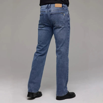 Jean pour homme en délavage bleu moyen
